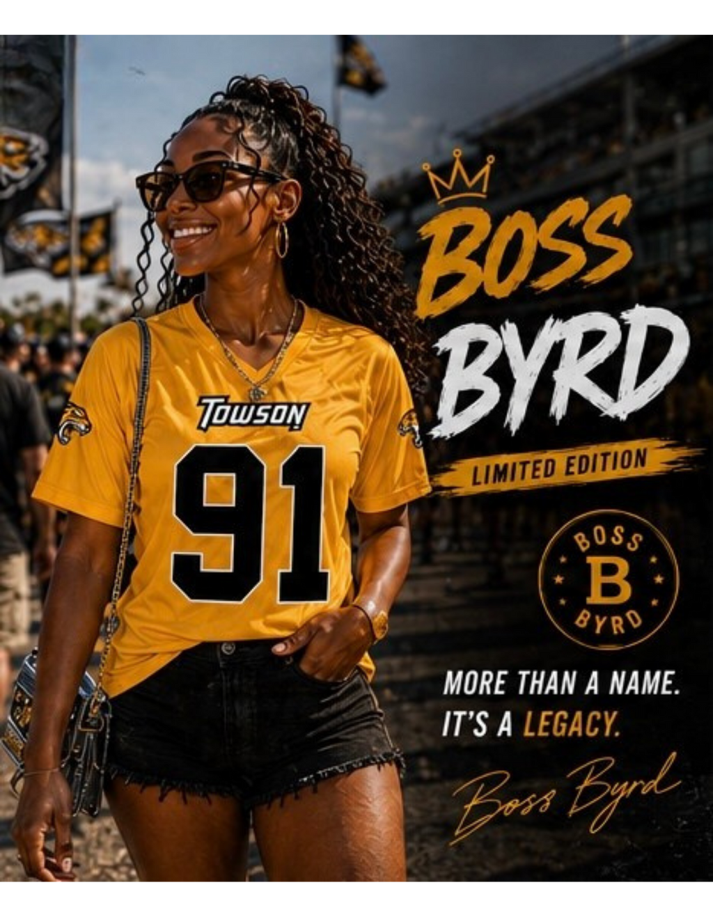 Byrd Gameday Yellow Jersey Replica