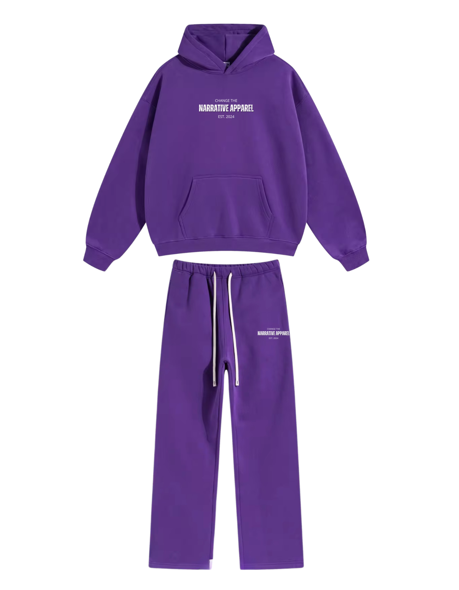 Heavyweight Narrative Open bottomed Sweatsuit