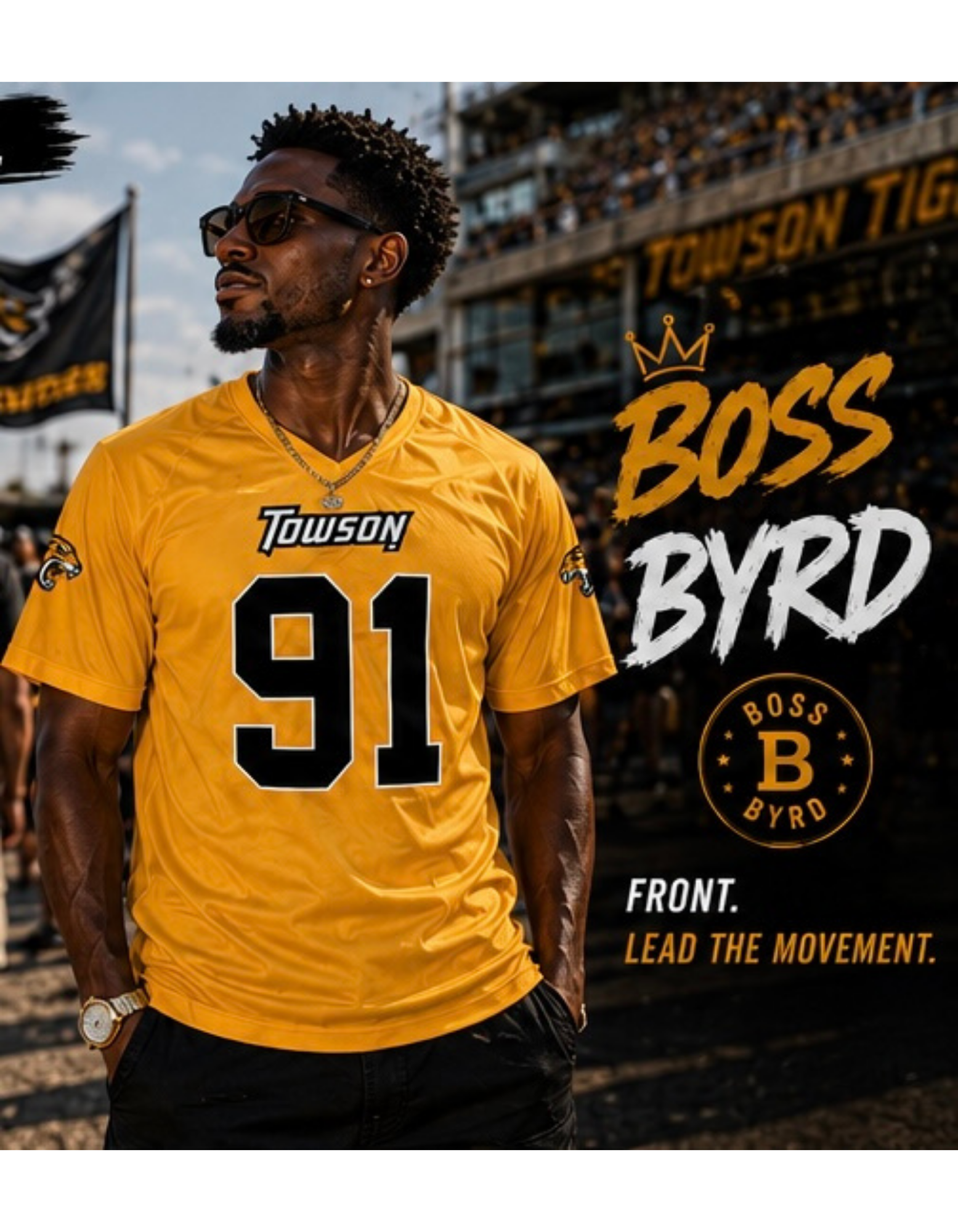 Byrd Gameday Yellow Jersey Replica