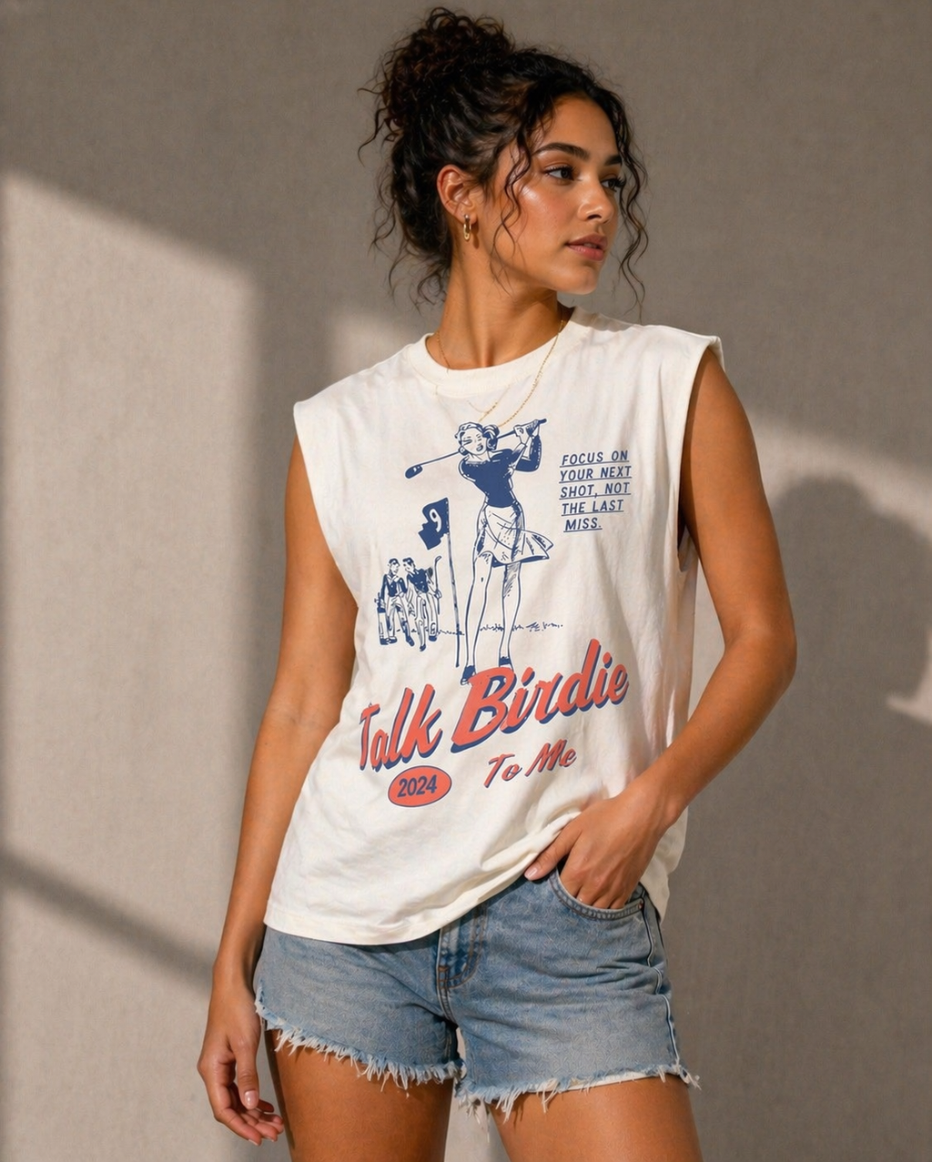 Talk to me Birdie Muscle Tee