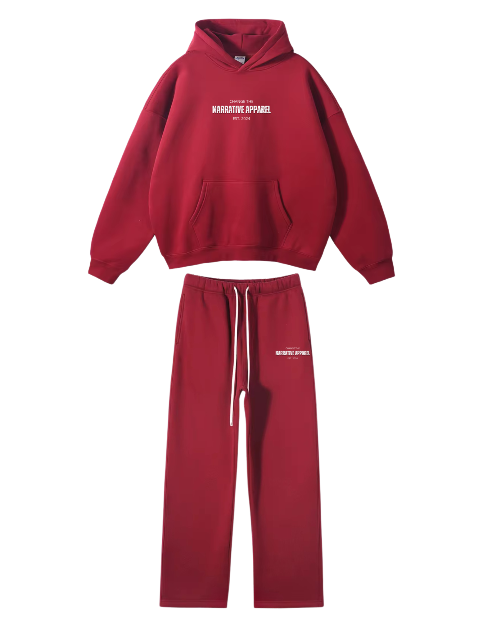 Heavyweight Narrative Open bottomed Sweatsuit