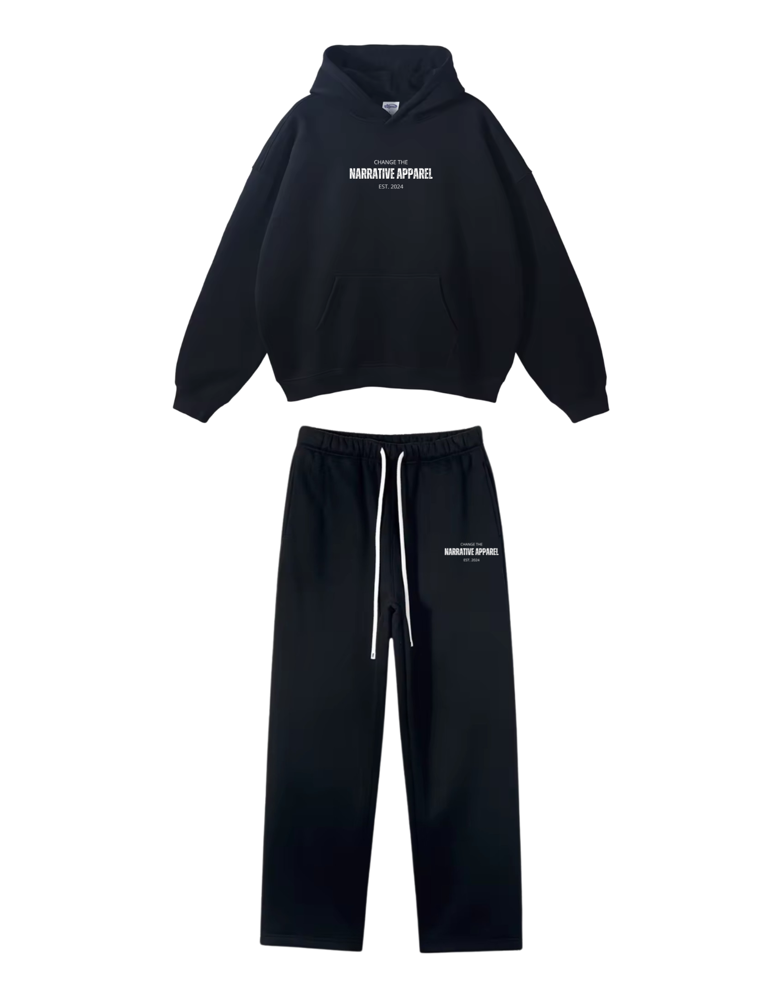 Heavyweight Narrative Open bottomed Sweatsuit